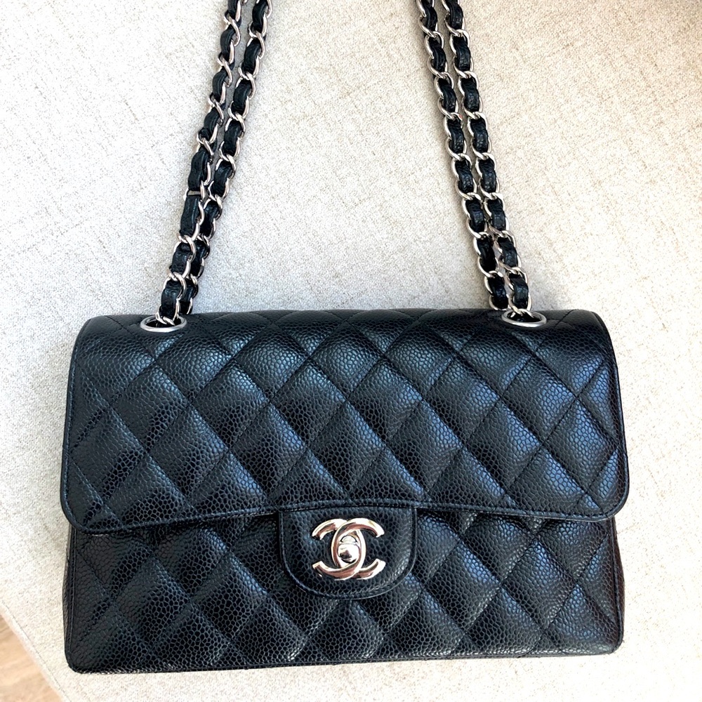 SOLD-Chanel classic calfskin handbag
